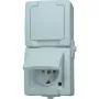HEINRICH KOPP Paris Tomada Schuko 1 tomada branco puro encastrar 16A 250V IP20 proteção para crianças 136902009