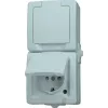 HEINRICH KOPP Paris Tomada Schuko 1 tomada branco puro encastrar 16A 250V IP20 proteção para crianças 136902009
