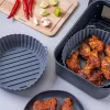 Fackelmann Base de silicone para fritadeira de ar quente 22,5 cm cinzento 45103