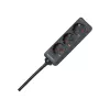 HEINRICH KOPP extensão elétrica, 3 tomadas, 1,4 m, preta 128615005