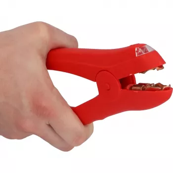 AEG Cabos de arranque auxiliar liga de cobre-alumínio 3,5 m pinças iluminadas com circuito de proteção (10648)
