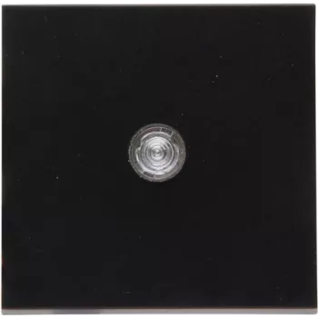 KOPP HK07 Tecla plana com lente transparente, preto mate 490062009