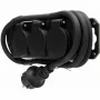 HEINRICH KOPP 223003044 régua de tomadas 3 tomadas com proteção para crianças, preto, cabo de 1,4 m