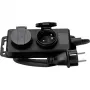 HEINRICH KOPP régua de tomadas schuko 2 tomadas, sem interruptor, preto, 1,5 m 223002043