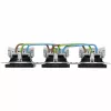 HEINRICH KOPP HK07 KombiQuick tomada schuko tripla, antracite, encastrar, 16 A, 250 V, com proteção para crianças, isenta de halogéneos 133415001