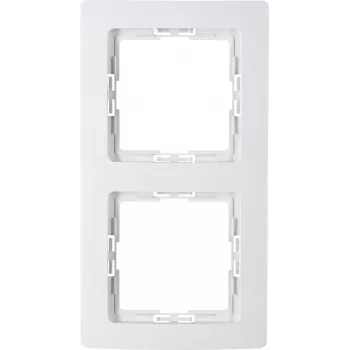Kopp Paris moldura 2 módulos branco puro 308502004