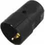 ACCESSORY conector fêmea schuko plástico preto (3023620A) - conector fêmea schuko, IP44, 16A, preto