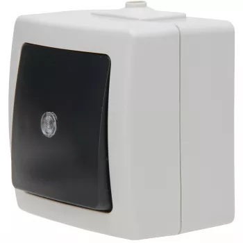 Kopp 566356003 interruptor de luz, termoplástico, preto-cinzento