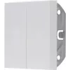 HEINRICH KOPP 490329007 tomada Schuko dupla de encastrar com tampa basculante, IP44, branco