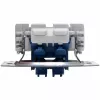 HEINRICH KOPP mecanismo de interruptor duplo, encastrar, 2 tomadas, 250 V, 10 A, terminais de parafuso, termoplástico, IP20 507500007