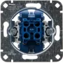 HEINRICH KOPP 507800006 mecanismo de botão duplo de encastrar, 2x NA, 250V, 10AX, alumínio
