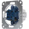 HEINRICH KOPP 507800006 mecanismo de botão duplo de encastrar, 2x NA, 250V, 10AX, alumínio