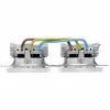 HEINRICH KOPP HK07 KombiQuick tomada Schuko dupla horizontal de encastrar, branco puro (RAL 9010), com proteção para crianças, 16 A, 250 V, terminais de ligação rápida, termoplástico sem halogéneos 133829004