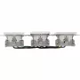 HEINRICH KOPP HK07 KombiQuick tomada tripla de encastrar, horizontal, branco puro 133329009