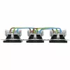 HEINRICH KOPP HK07 KombiQuick mecanismo de tomada Schuko tripla horizontal antracite 133315008