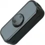 Interruptor intermédio de cabo Heinrich Kopp preto 1 polo LIGADO/DESLIGADO 10 A 250 V AC 193605002