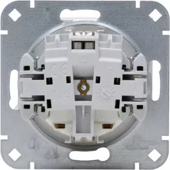 Tomada Schuko com tampa basculante Heinrich Kopp, de sobrepor, IP44, cinzenta, 1 tomada, 16 A, 250 V, série Paris 951529001