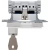 Tomada Schuko com tampa basculante Heinrich Kopp, de sobrepor, IP44, cinzenta, 1 tomada, 16 A, 250 V, série Paris 951529001