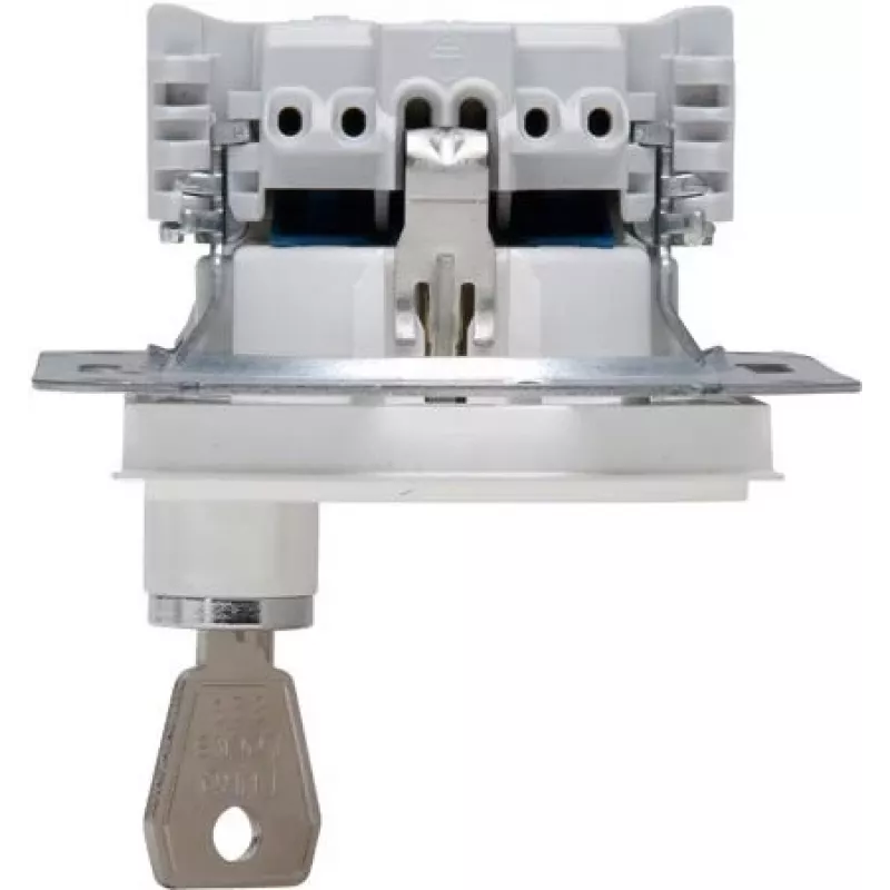 Tomada Schuko com tampa basculante Heinrich Kopp, de sobrepor, IP44, cinzenta, 1 tomada, 16 A, 250 V, série Paris 951529001