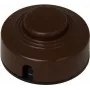 Interruptor de pé Heinrich Kopp 191852084, 1 polo, castanho