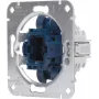 Interruptor de encastrar de comutação/duplo base Heinrich Kopp, 250V, 10AX, IP20, alumínio 508600001