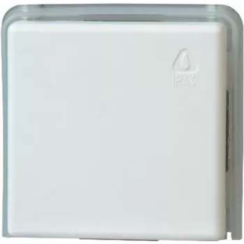 Mecanismo de interruptor de comutação de encastrar Heinrich Kopp 623602081, 10 A, 250 V AC, terminais de parafuso, IP20, cinzento/branco