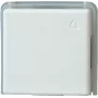 Mecanismo de interruptor de comutação de encastrar Heinrich Kopp 623602081, 10 A, 250 V AC, terminais de parafuso, IP20, cinzento/branco