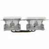HEINRICH KOPP HK07 KombiQuick Tomada Schuko 2 tomadas horizontal para embutir, branco puro 133729001