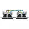 HEINRICH KOPP HK07 KombiQuick Tomada 2 tomadas para embutir, Schuko, horizontal, segurança para crianças, antracite 133815003