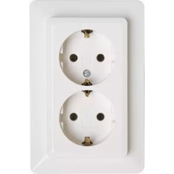Heinrich Kopp Tomada Schuko 2 tomadas 16A branco ártico Objekt 2002 917213007