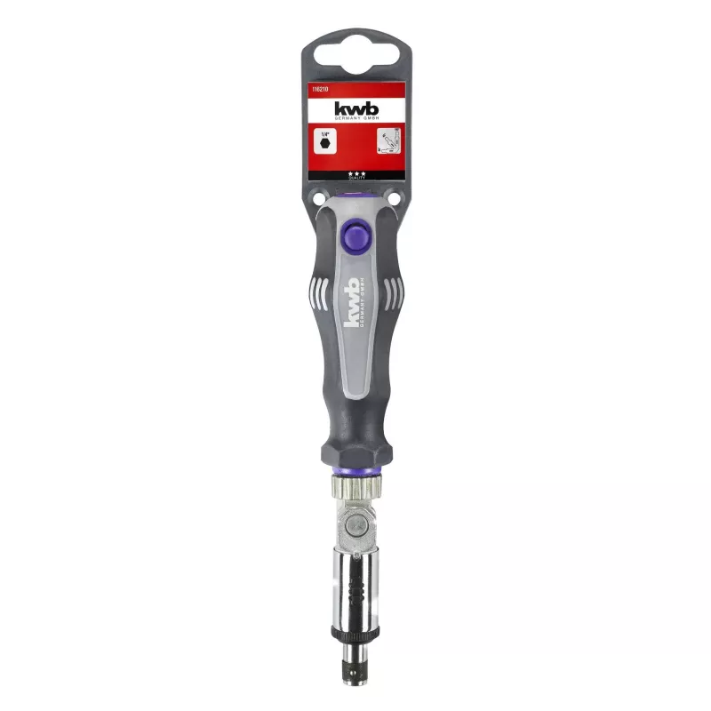 kwb Chave de fendas para bits de 1/4 polegada com suporte de bits magnético (116210)