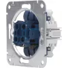HEINRICH KOPP 508500008 Mecanismo de interruptor de estores para embutir 250V 10A IP20 alumínio