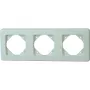 Moldura de cobertura Heinrich Kopp Europa 3 tomadas branco ártico mate 303313087