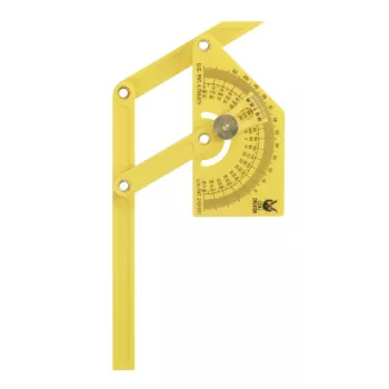 KWB 065800 Esquadro de plástico com parafuso de fixação, 0-180°, 200 mm de comprimento