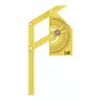 KWB 065800 Esquadro de plástico com parafuso de fixação, 0-180°, 200 mm de comprimento