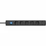 HEINRICH KOPP 233605003 Régua de tomadas 5 tomadas com interruptor, antracite, 1,4 m