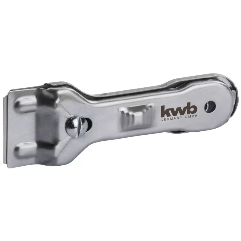 KWB 013810 Raspador plano com lâmina de aço inoxidável e cabo ergonómico de 2 componentes
