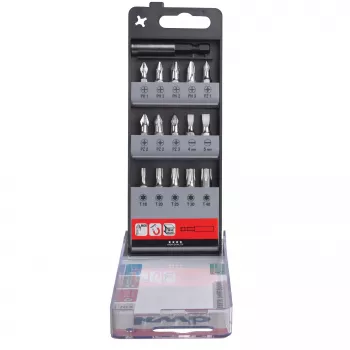 kwb 107420 Conjunto de 16 bits para aparafusar com função de retenção, 25 mm, sextavado 1/4 polegadas