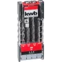 kwb 109145 Conjunto de brocas helicoidais para pedra com ponta de carboneto, 8 peças, 3-10 mm