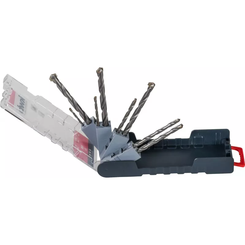 kwb 109145 Conjunto de brocas helicoidais para pedra com ponta de carboneto, 8 peças, 3-10 mm