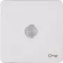 Heinrich Kopp HK02 Tampa basculante com lente e símbolo de chave, branco ártico 330113003
