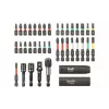kwb 109010 Conjunto de bits, 39 peças, bits de aço S2, haste sextavada 1/4 polegadas, porta-bits magnético de troca rápida, com código de cores