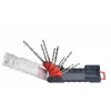 KWB 109155 Conjunto de brocas helicoidais HSS, 9 peças, 1,5-6,0 mm, DIN 338, retificadas, para metal, plástico, madeira