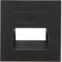 Kopp HK07-UAE Placa de cobertura, preto mate, 1 módulo 371750005