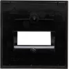 Kopp HK07-UAE Placa de cobertura, preto mate, 1 módulo 371750005