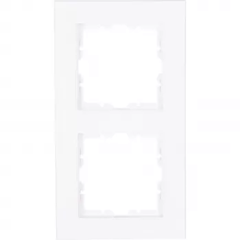 HEINRICH KOPP HK07 Aro de cobertura 2 módulos, branco ártico mate 402632005