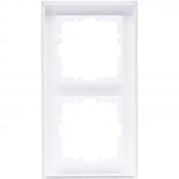 HEINRICH KOPP HK07 Aro de cobertura 2 módulos, branco ártico mate 402632005