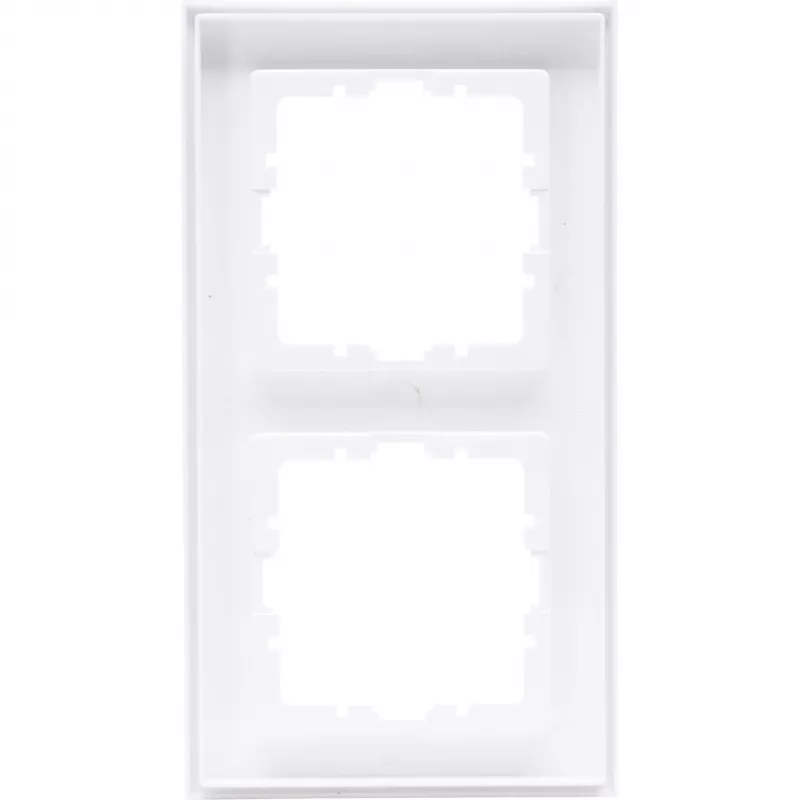 HEINRICH KOPP HK07 Aro de cobertura 2 módulos, branco ártico mate 402632005