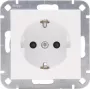 HEINRICH KOPP HK07 tomada Schuko, encastrar, 1 módulo, branco puro, proteção reforçada contra contacto 940032008