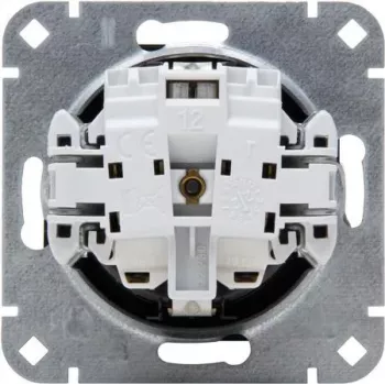 Kopp tomada SCHUKO com proteção reforçada contra contacto, preto mate, HK07, 16 A, 250 V, montagem encastrada 940050000
